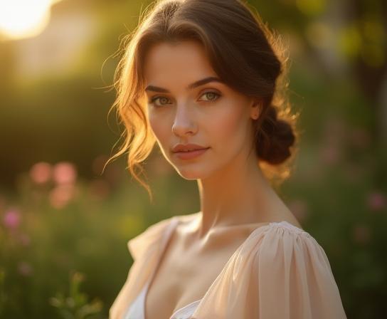 Portrait féminin en lumière naturelle